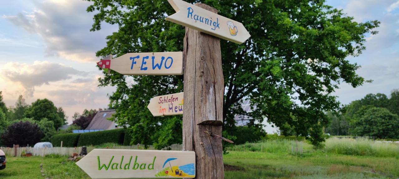 Ferienwohnung&Campingplatz VOR DEM BERG Heideblick Exterior foto